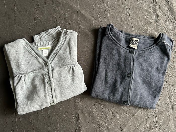 Lot de 2 gilets petite fille
