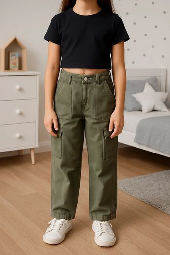 Pantalon cargo kaki