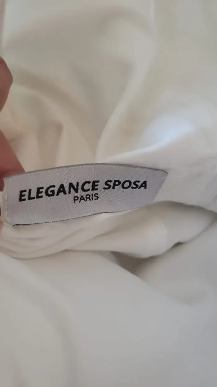 Robe de mariée dentelle satin et coton 34/36 - photo numéro 3