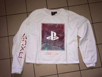 Sweat PlayStation – Blanc – Fille – 13/14 ans