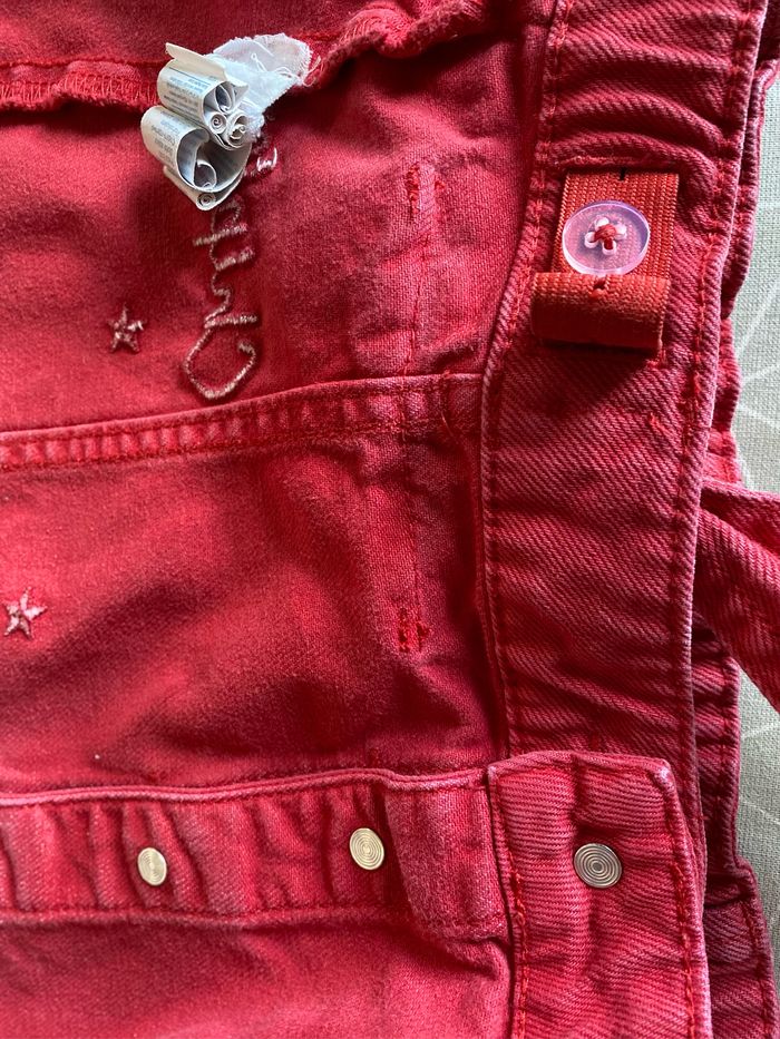 Jupe en jeans rouge 8 ans Chipie - photo numéro 7