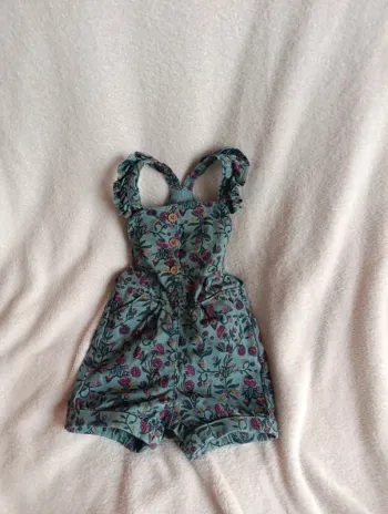 Salopette short en jean 12 mois tape à l'oeil