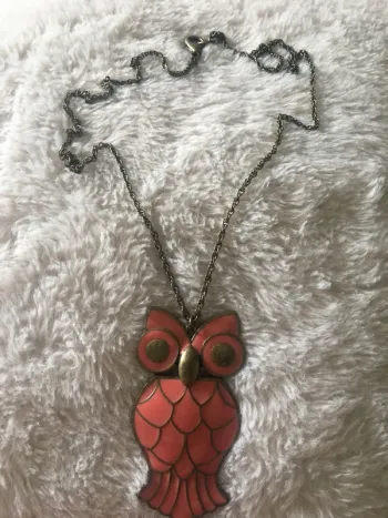 Collier pendentif hibou