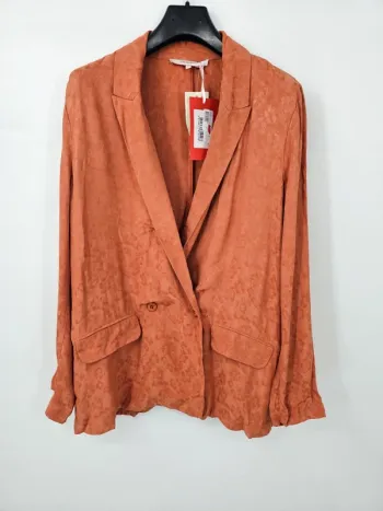 Veste blazer La Fée Maraboutée- rouille – Taille 40 – Neuve avec étiquette