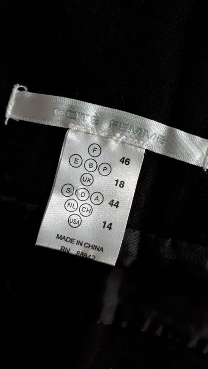 Jupe noir T46 à fermeture - photo numéro 5