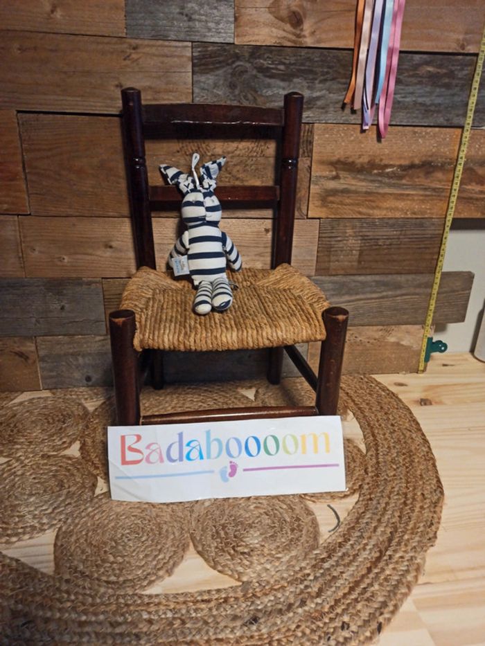 Doudou lapin bleu cadet rousselle tbe