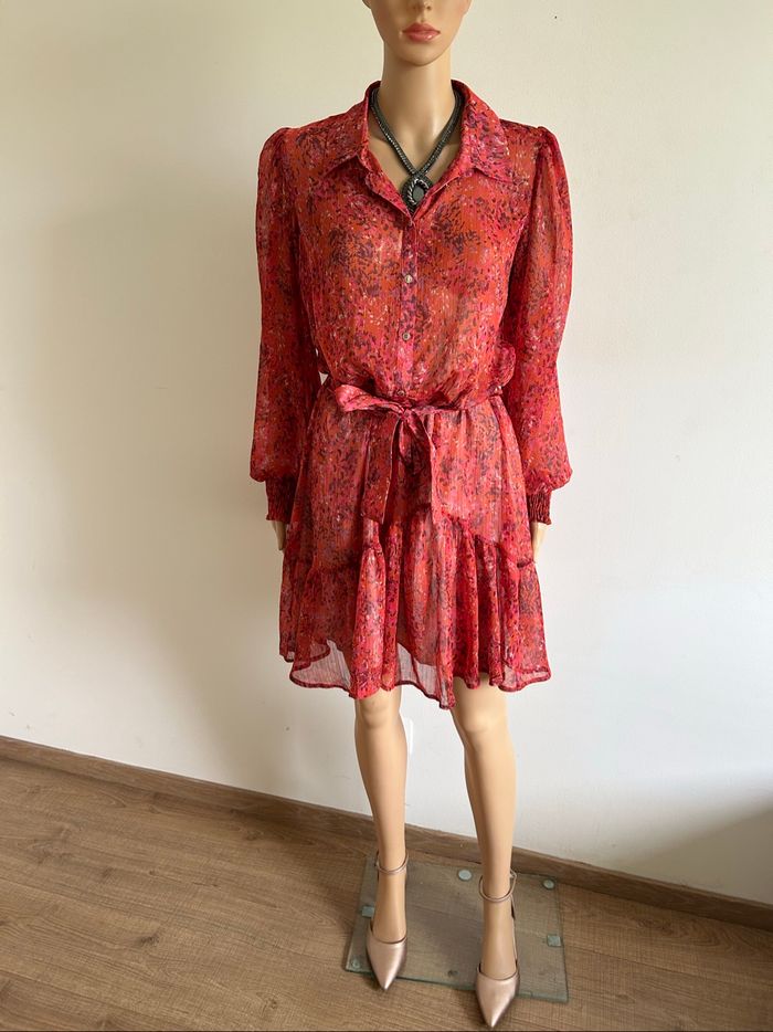 Robe imprimée neuve à manches longues Morgan taille 42 - photo numéro 3