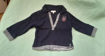 Tee-shirt polo manches longues 12m 74cm