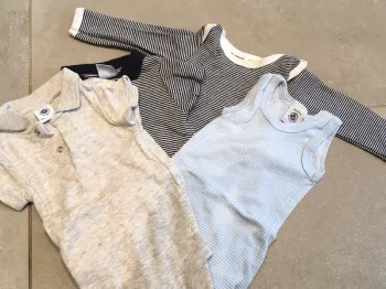 Lot de 4 body petit bateau