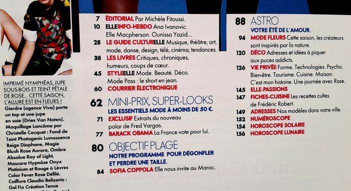 Magazine Elle n°3259 juin 2008 - photo numéro 4