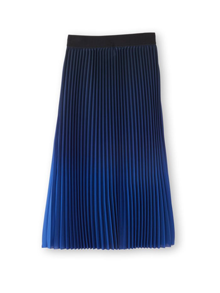 Jupe plissée soleil - entièrement élastiquée - Daxon - taille 48 - coloris bleu - photo numéro 4