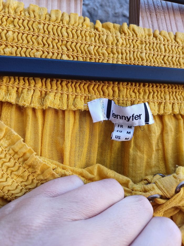 Joli top épaules dénudées jaune Jennyfer taille M - photo numéro 8
