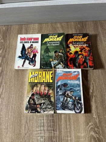 Lot 5 livres Bob Morane - Éditions anciennes Marabout (années 60-70)