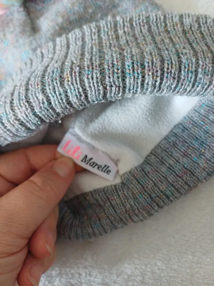 Bonnet gris Love - photo numéro 2
