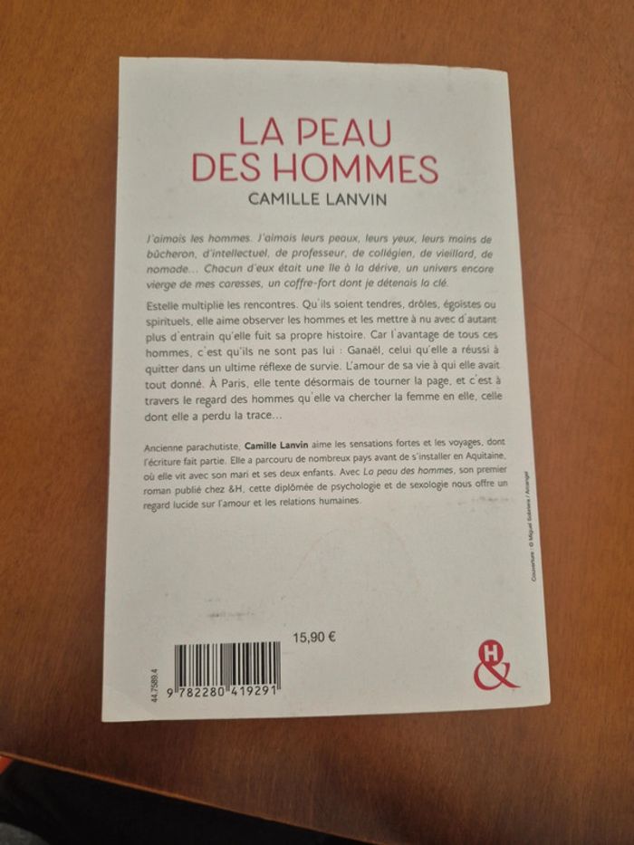 Livre la peau des hommes de camille lanvin - photo numéro 2