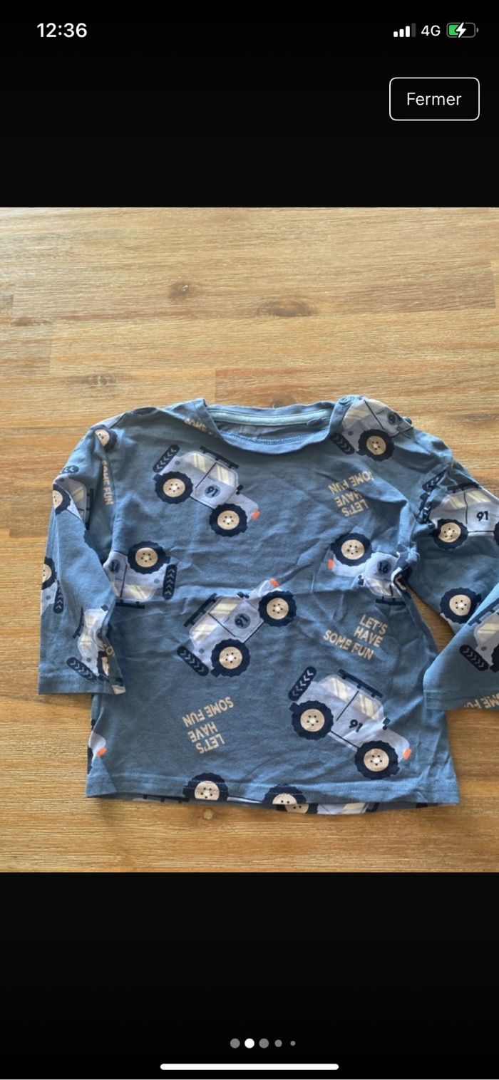 Lot 5 tee shirt manches longues - photo numéro 2