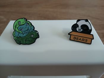 🐼🐸 Lot 2 – pins Panda & grenouilles