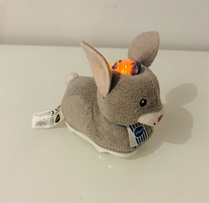 Vtech Tut Tut Animo en peluche Pinpin le lapin calin lapin cheval lion chat mouton animaux animal ferme jungle bateau garage coq poule cabane magique niche chien copains bolides rare lot SOP77 - photo numéro 2