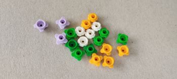 Lot de fleurs lego 