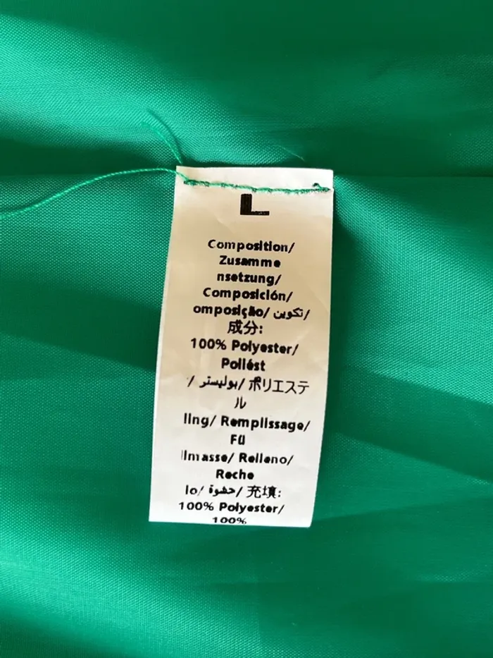 Veste sans manches doudoune noire et verte neuve taille L (40/42) - photo numéro 6