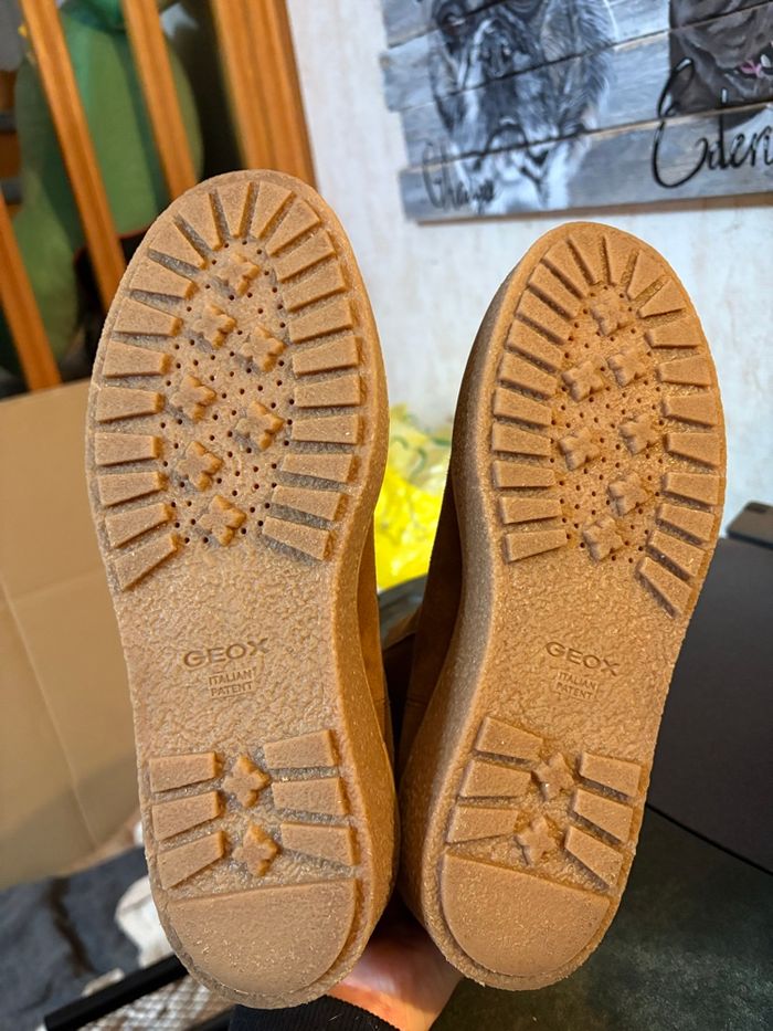 Bottines geox p38 portées une fois marron - photo numéro 2