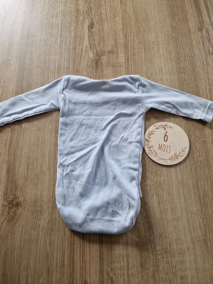 Body Bébé Manches Longues Reflex 🌊 Sea Time / Phares 🚢 - Bleu Clair - 6 Mois (68 cm) - photo numéro 4