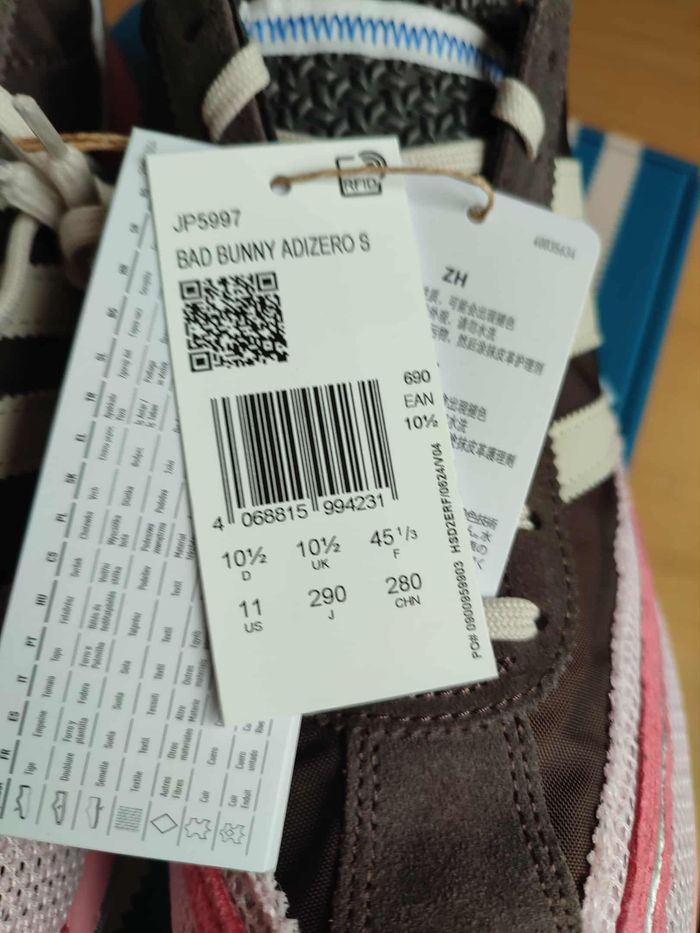 Adidas adizero SL 72 Bad Bunny marron rose 45 1/3 - photo numéro 6