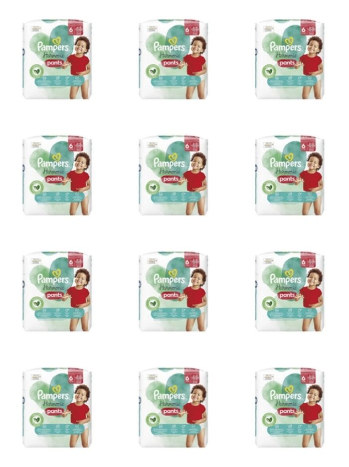 Lot de 288 Couches Pampers Harmonie 4 - 8 kg Taille 6 Neuf