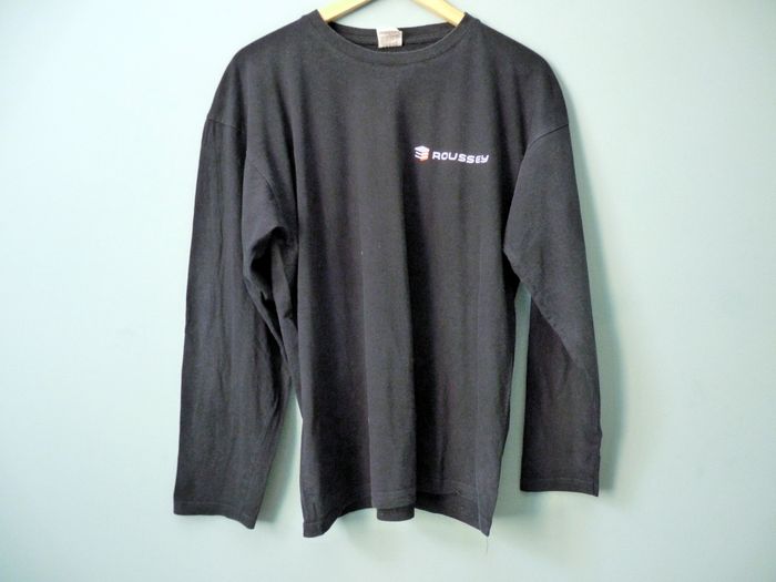 t-shirt homme L bleu marine manches longues TBE travaux bricolage