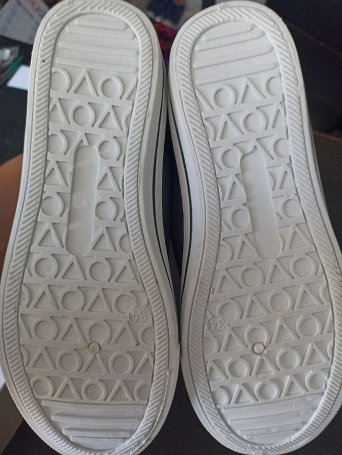 Basket toile à scratch taille 34 - photo numéro 3