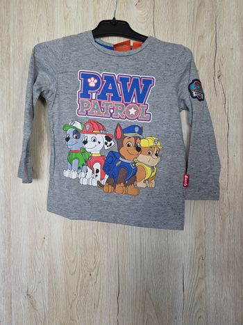 TEE-SHIRT MANCHE LONGUE PAW PATROL NICKELEDEON TAILLE 4/5ANS