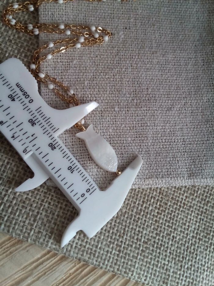 Collier poisson nacré - photo numéro 3