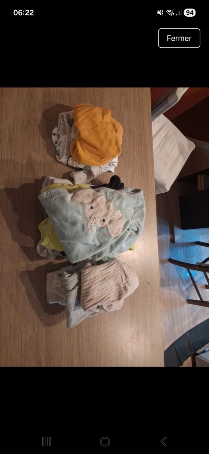 Lots vetement garçon 1mois