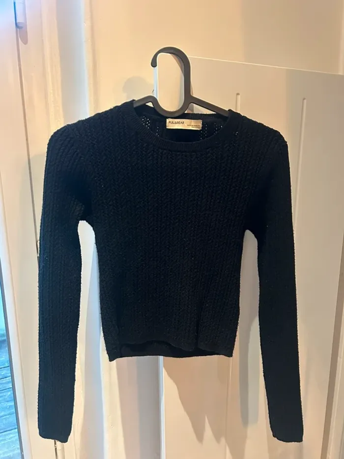 Haut doux crop top manches longues