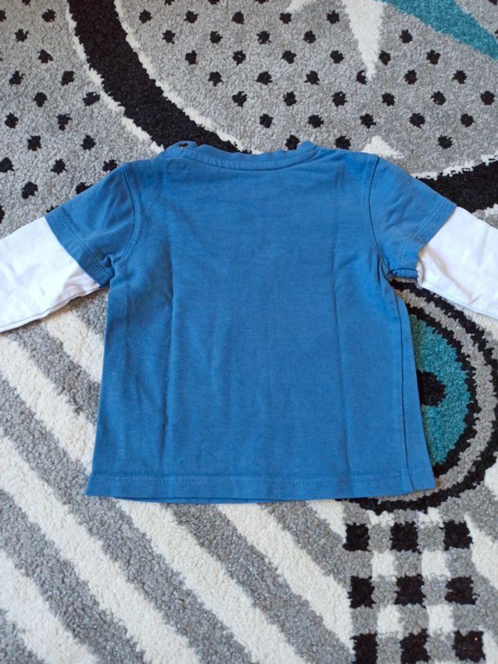 Lot de 2 t-shirts manches longues - 9 mois - photo numéro 6