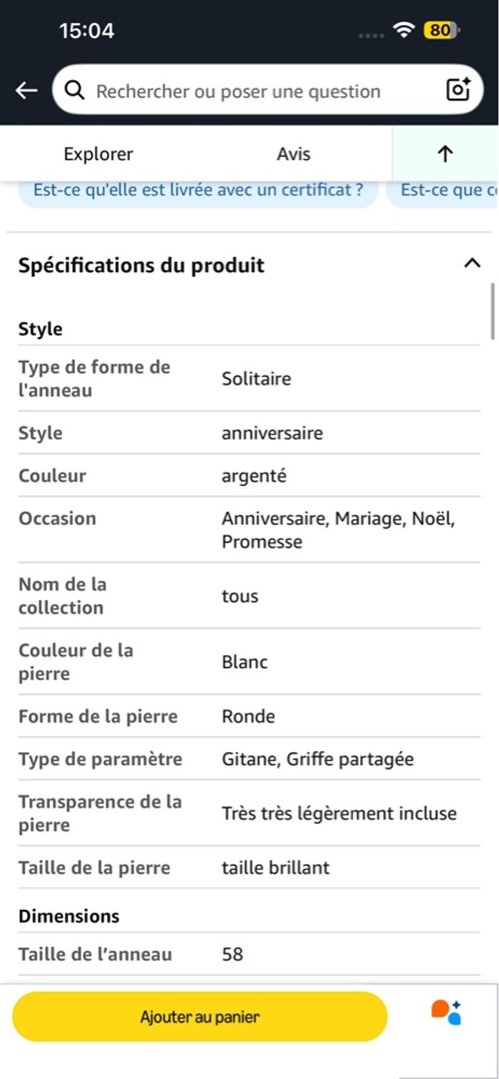 Bague en argent - photo numéro 10