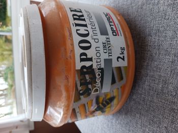 Cire teintée orange 2 kg Serpocire