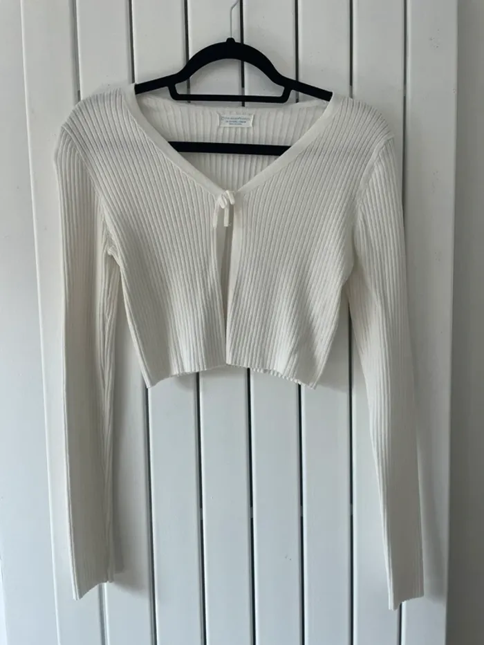 Gilet à manche longue blanc
