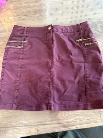 Jupe bordeaux