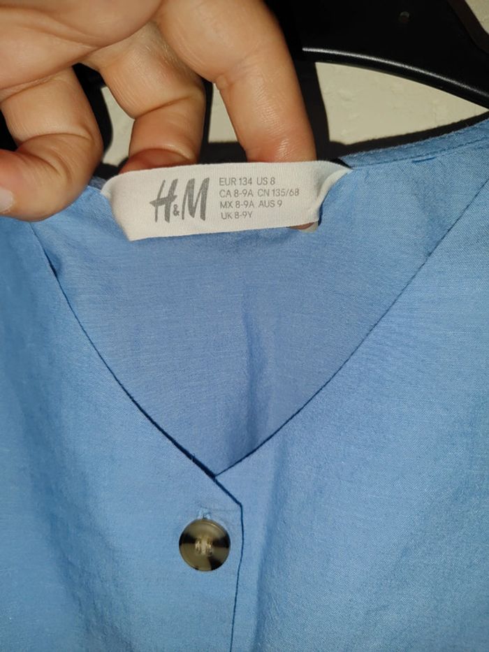 Haut H&M bleu 8 ans - photo numéro 4