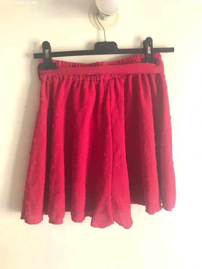 Short plumetis framboise Shein taille 34/36 - photo numéro 5
