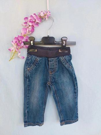 Pantalon jean taille élastique Tex 12 mois