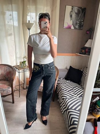 Jean baggy drip y2k 2000yer denim destroy evisu vibes balloon collector religion
