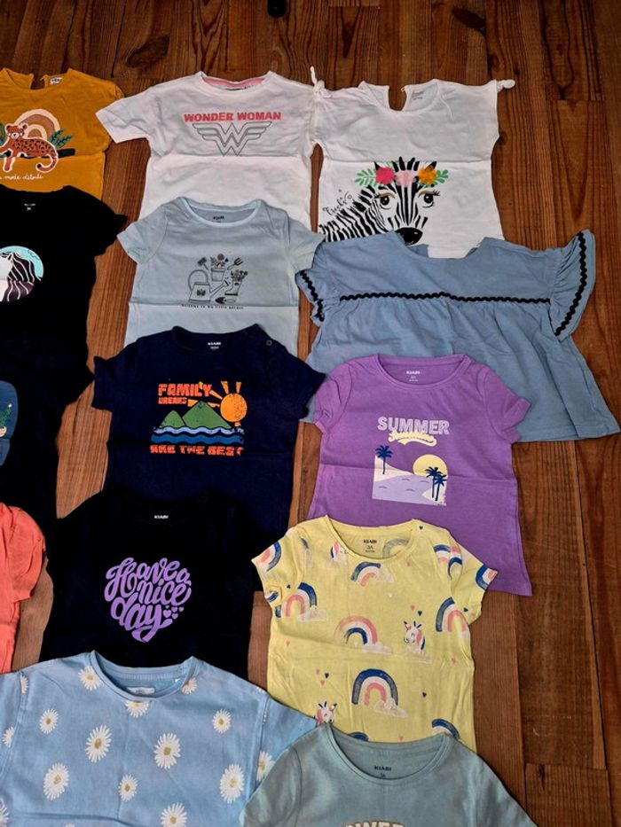 Lot de 19 tee shirts pour fille - photo numéro 5