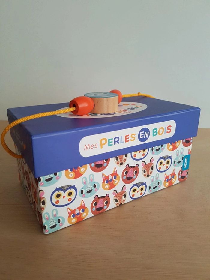 Auzou coffret Mes perles en bois animaux de la forêt - photo numéro 14