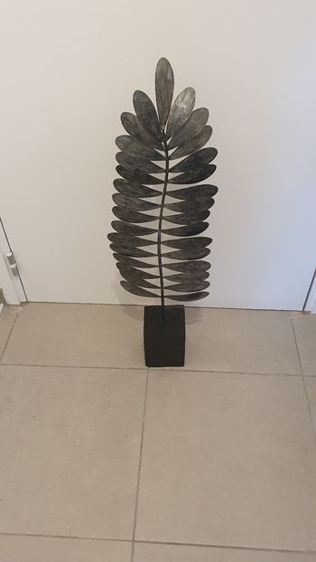 Décoration de feuilles en fer forgé