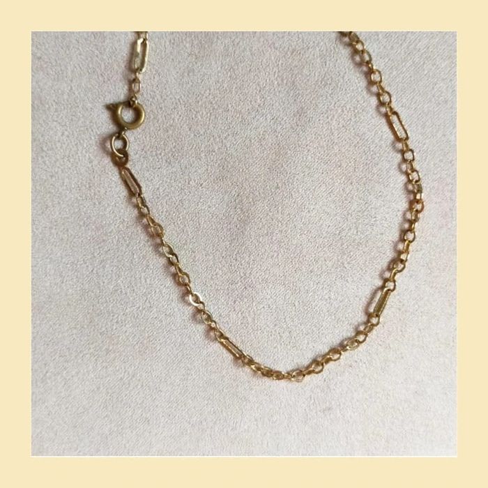 Bracelet de cheville doré vintage – Chaînette fine et élégante - photo numéro 5