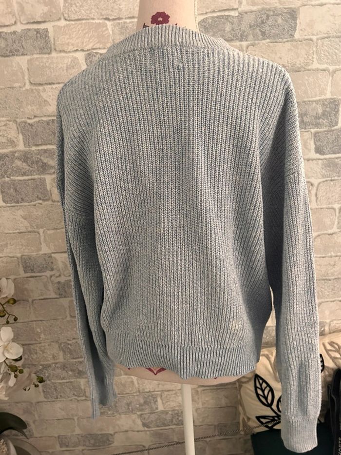 Pull bleu ciel H&M M - photo numéro 3