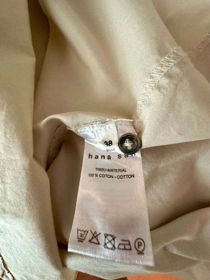 Robe chemise droite beige - photo numéro 5
