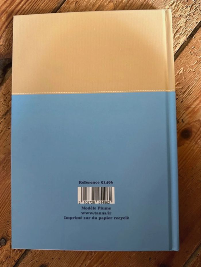 NEUF cahier de texte carnet agenda semainier vintage Tann’s bleu école traditionnel - photo numéro 2